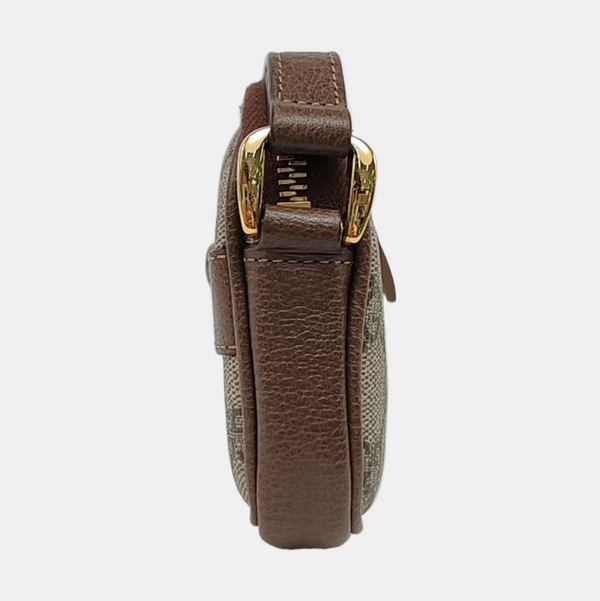 Ophidia Mini Monogram Coated Canvas Beige