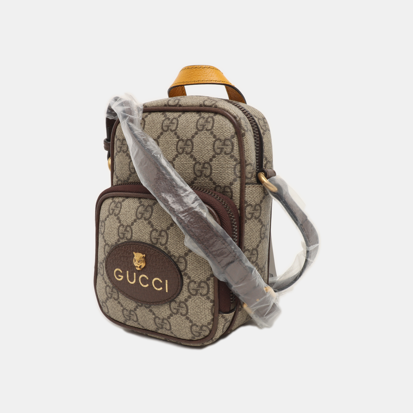 Neo Vintage Mini Monogram Coated Canvas Brown