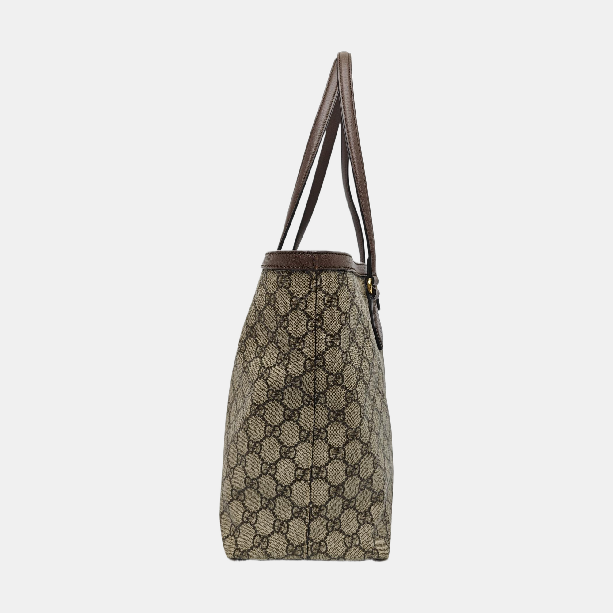 Ophidia Medium Monogram Coated Canvas Beige