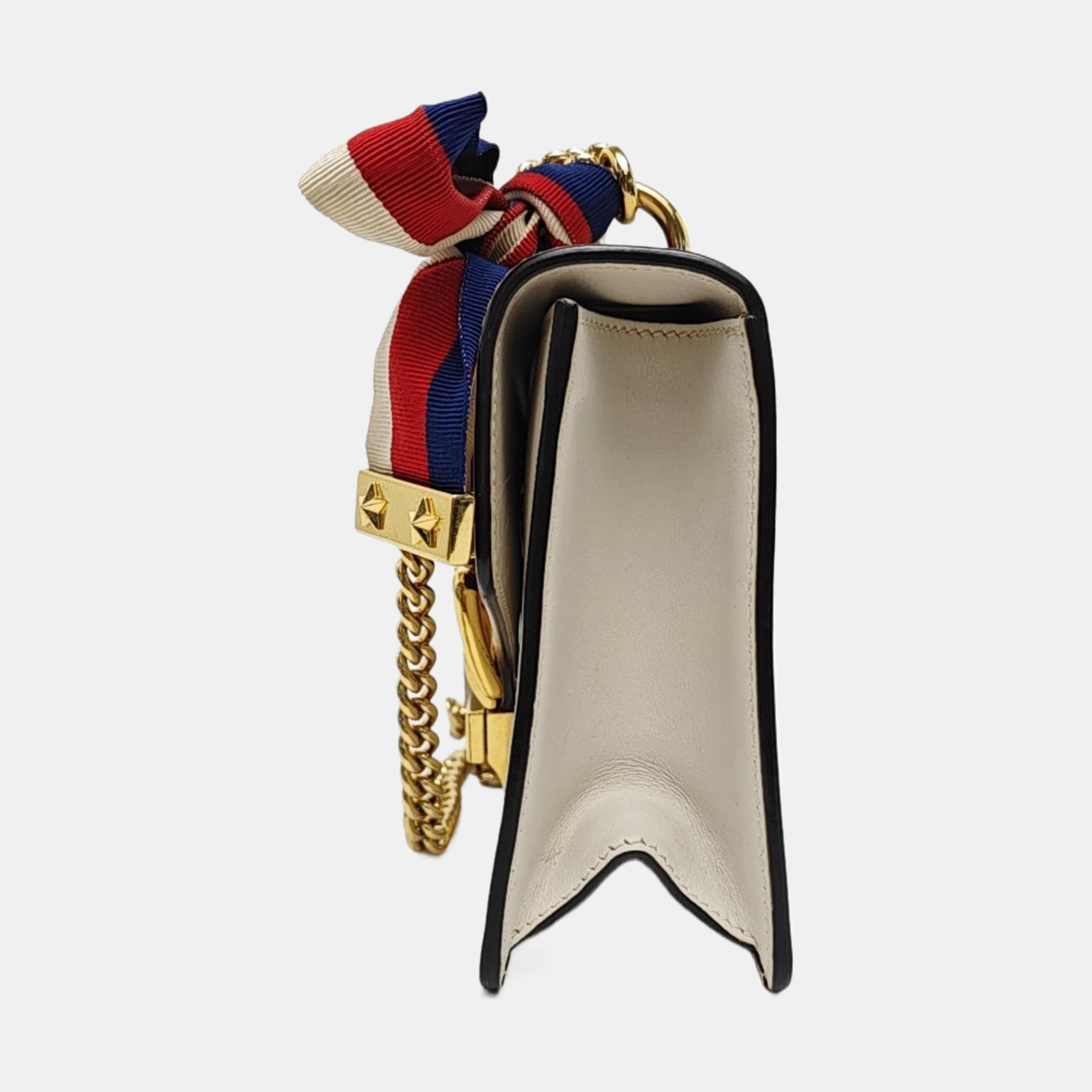 Authenticated pre-owned  Sylvie Mini Calfskin White - Shoulder Bag at Looply