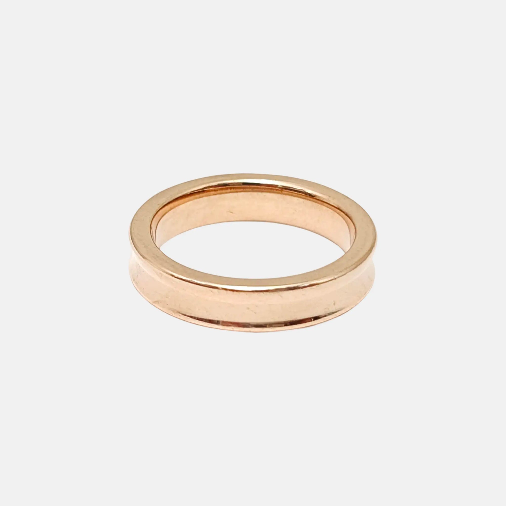 Tiffany 1837 Metal Rose Gold Ring EU 49