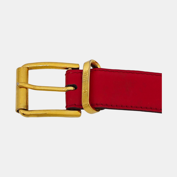 Red Leather Belt