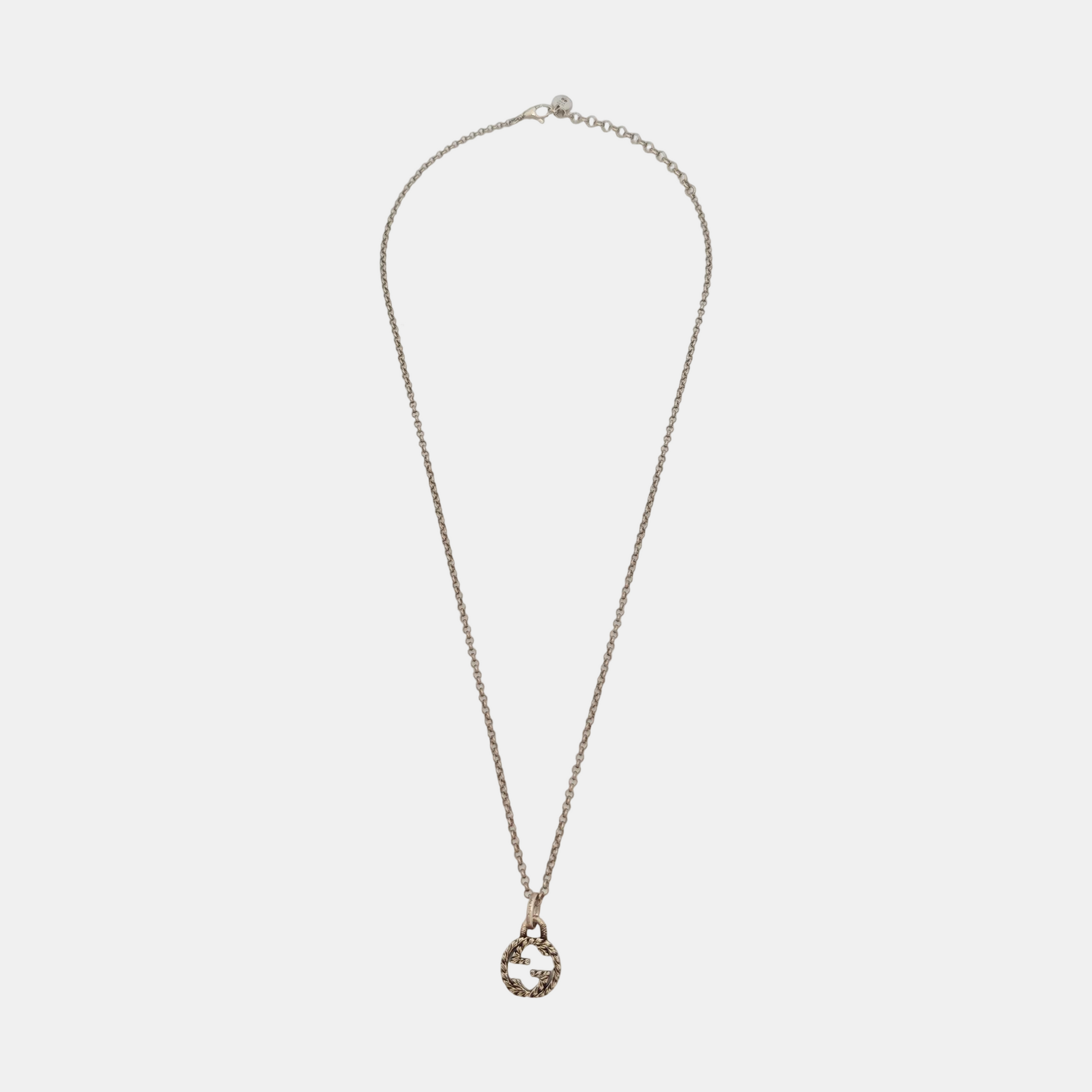 Interlocking G 925 Sterling Silver Necklace