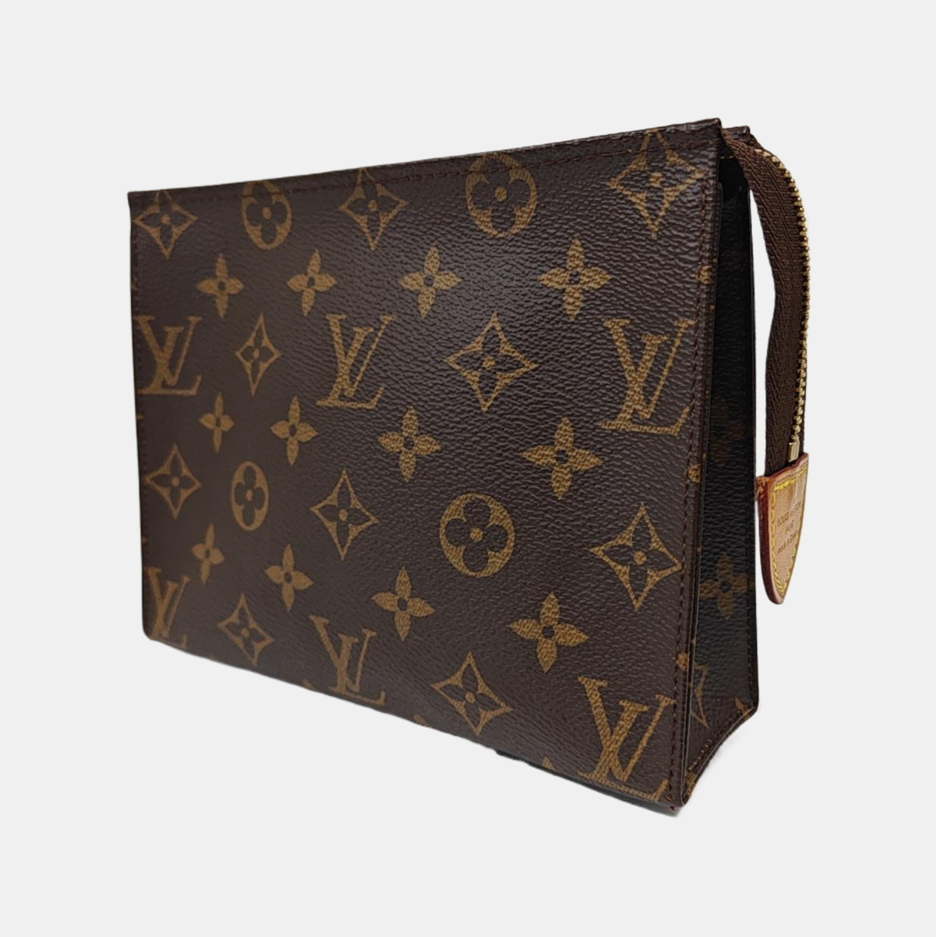 TOILET POCKET 19 Monogram Coated Canvas Brown