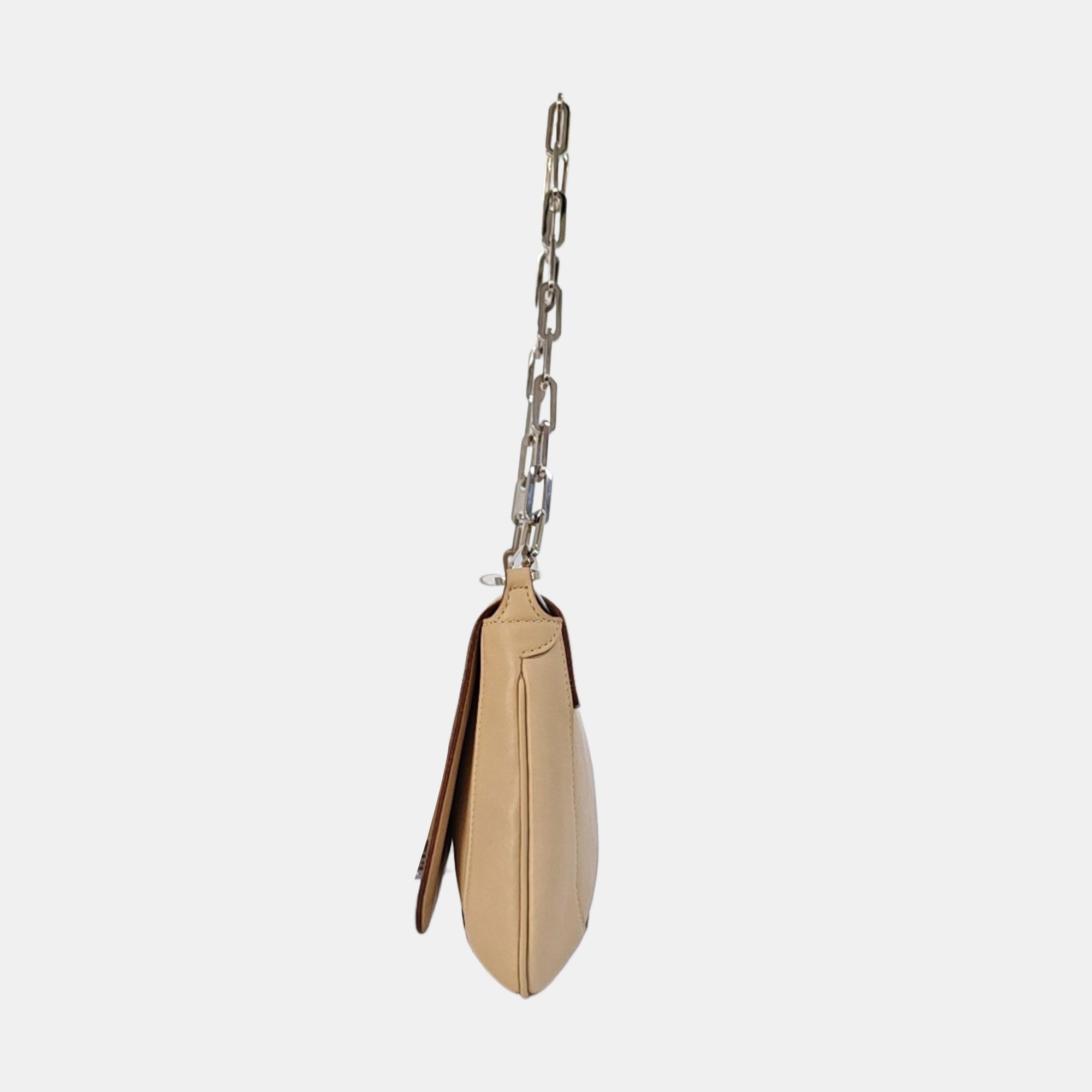 Calfskin Shoulder Bag Beige
