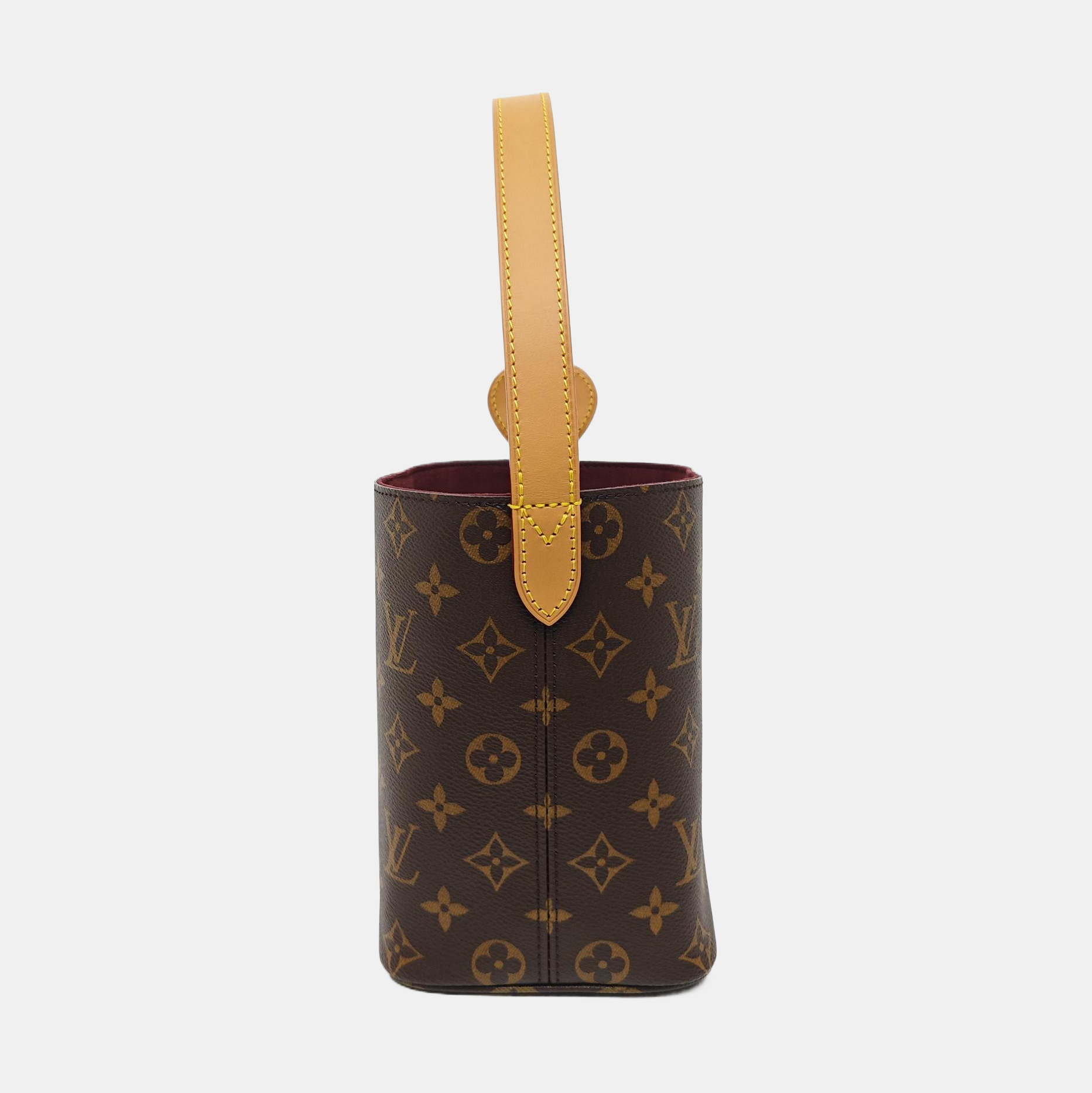 ALL IN BB Monogram Coated Canvas Brown