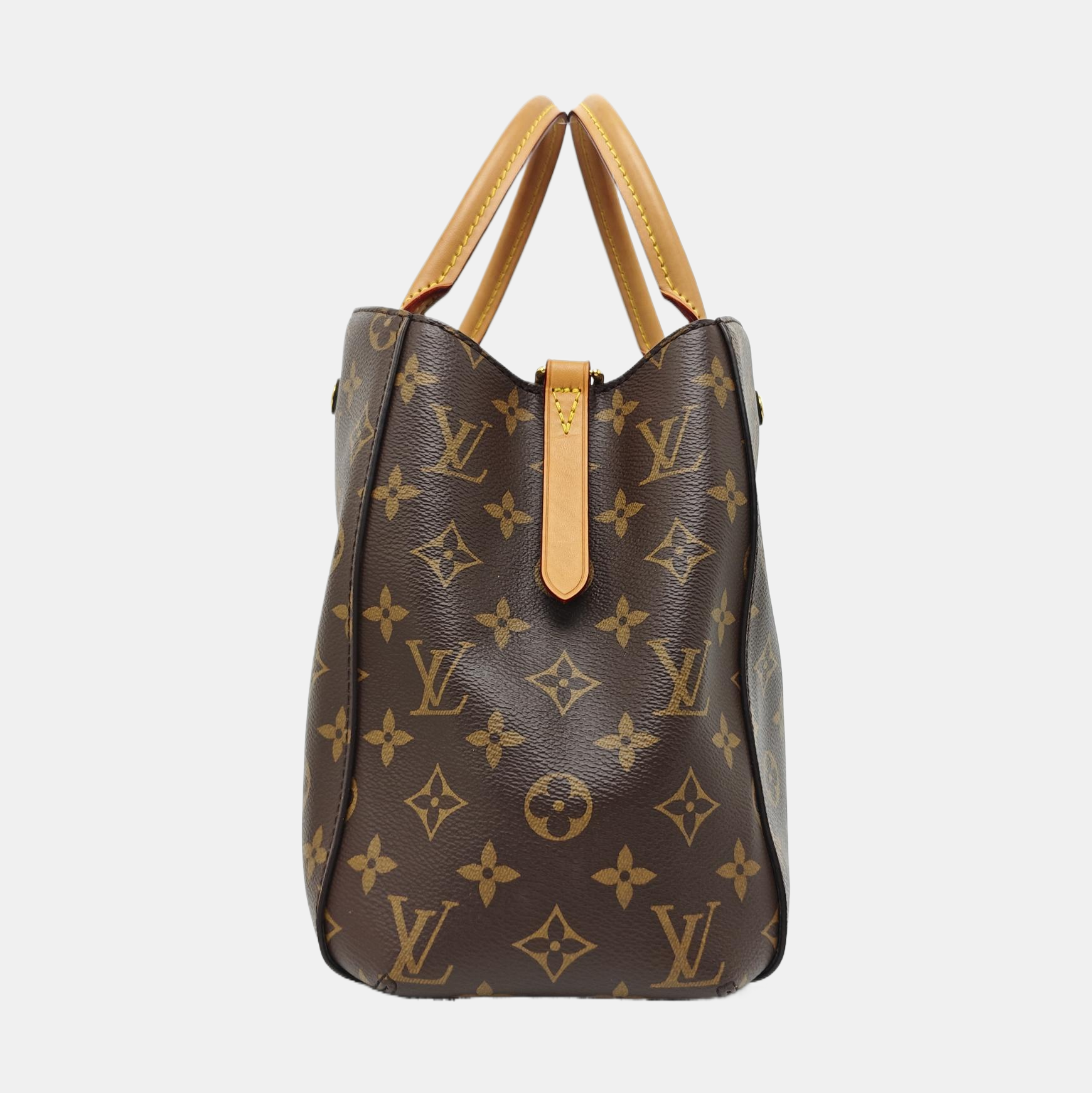 MONTAIGNE Monogram Coated Canvas Brown