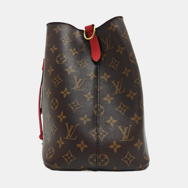 NÉONOÉ MM Monogram Coated Canvas Brown
