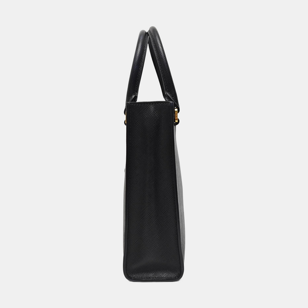 Saffiano Calfskin Tote Bag Black