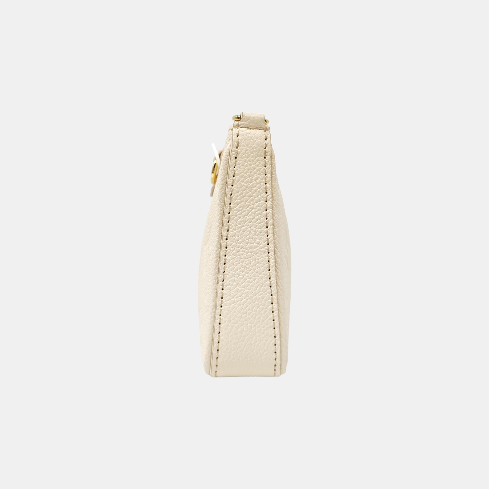 EASY POUCH ON STRAP Calfskin Beige