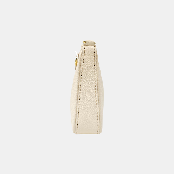 EASY POUCH ON STRAP Calfskin Beige