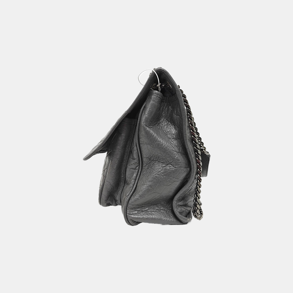 NIKI Large Quilted Calfskin Gray