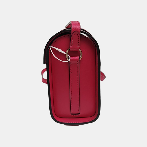 Leather Shoulder Bag Red