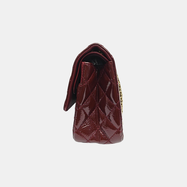 2.55 225 (small) Quilted Patent Leather Red