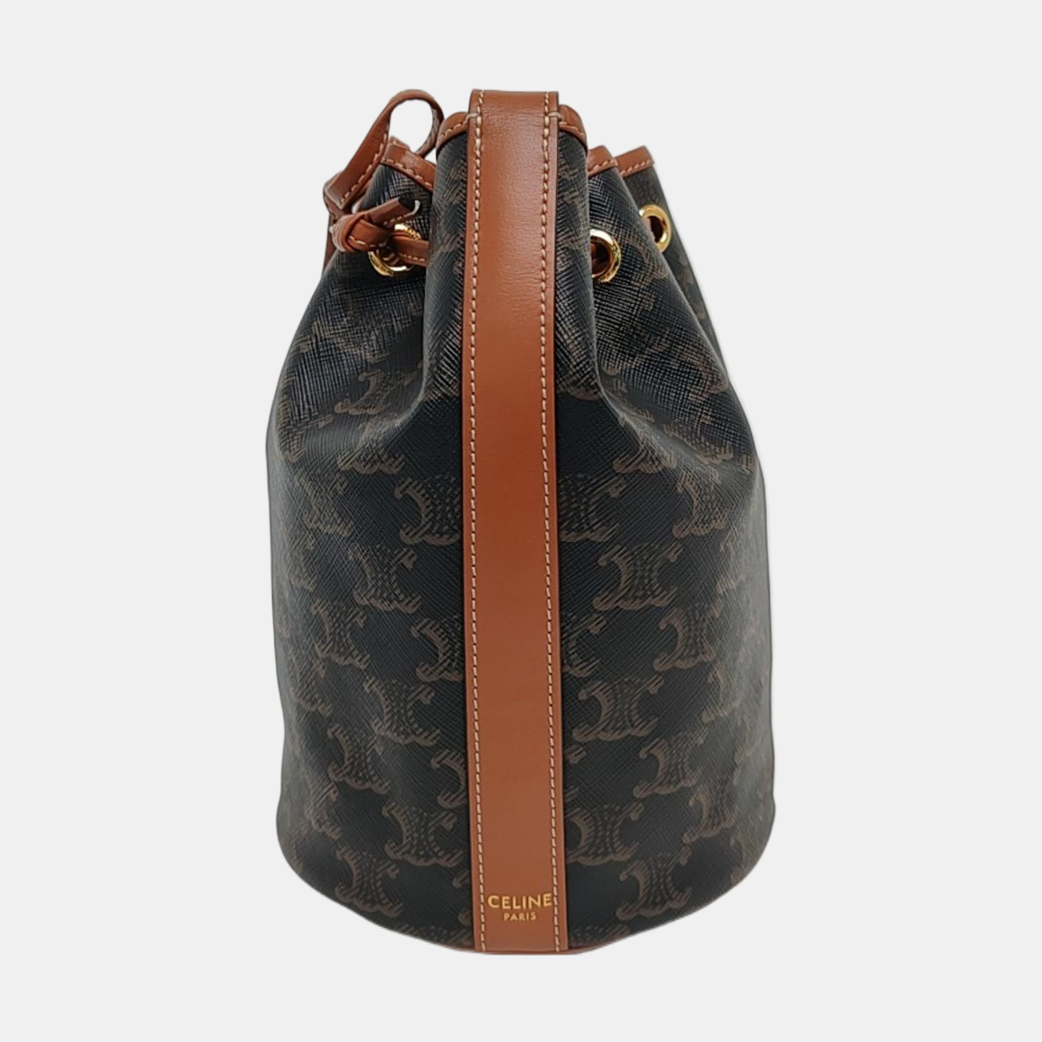 TRIOMPHE CANVAS Small Coated Canvas Brown