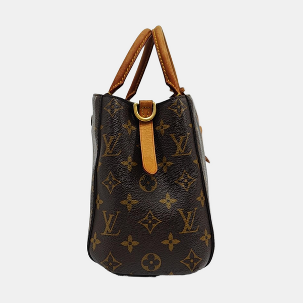 MONTAIGNE BB Monogram Coated Canvas Brown