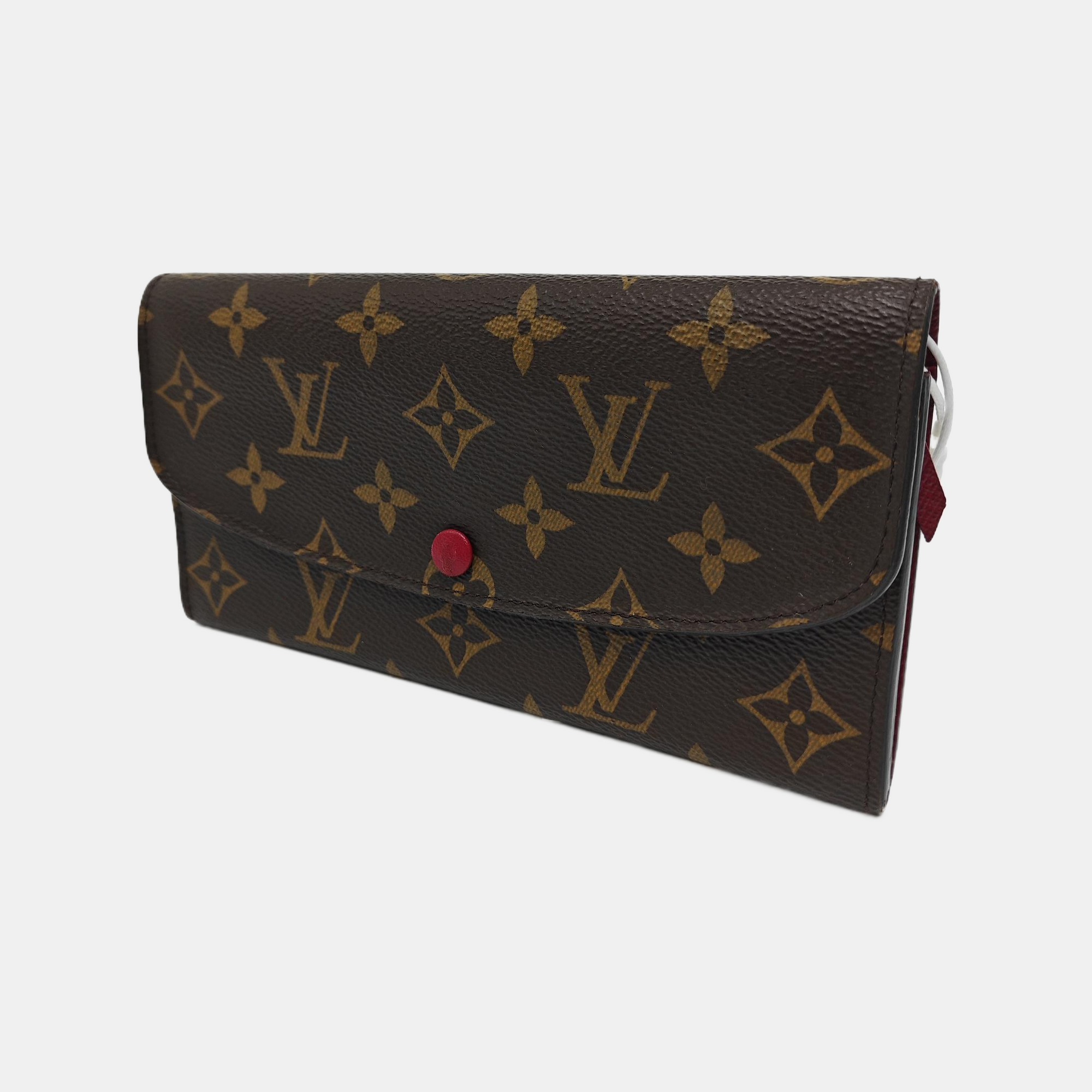 EMILIE Monogram Coated Canvas Brown