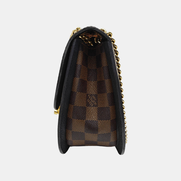 WIGHT Damier Ebene Coated Canvas Brown