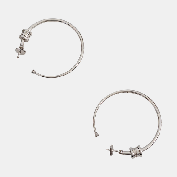 B.ZERO1 18k Rose Gold Silver Earrings