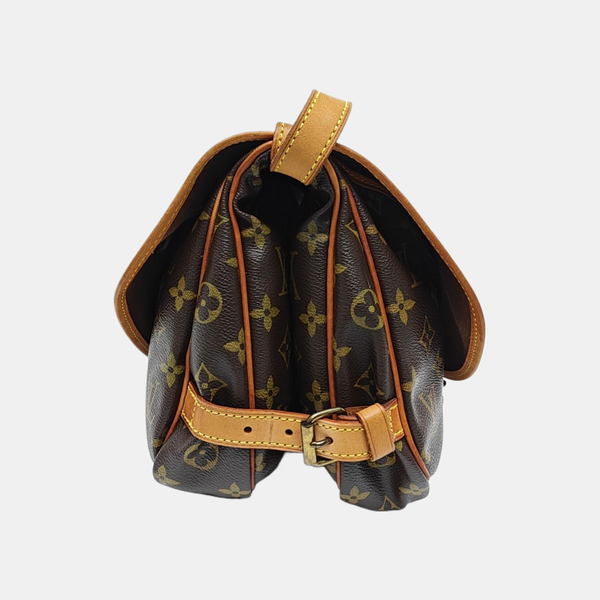SAUMUR Monogram Coated Canvas Brown