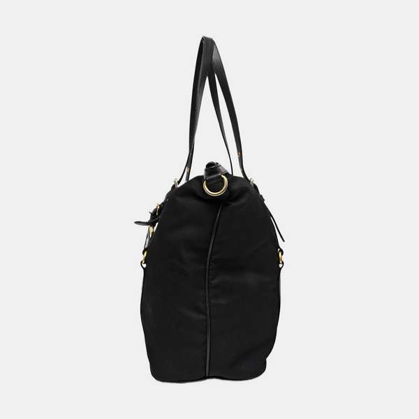 Nylon Tote Bag Black
