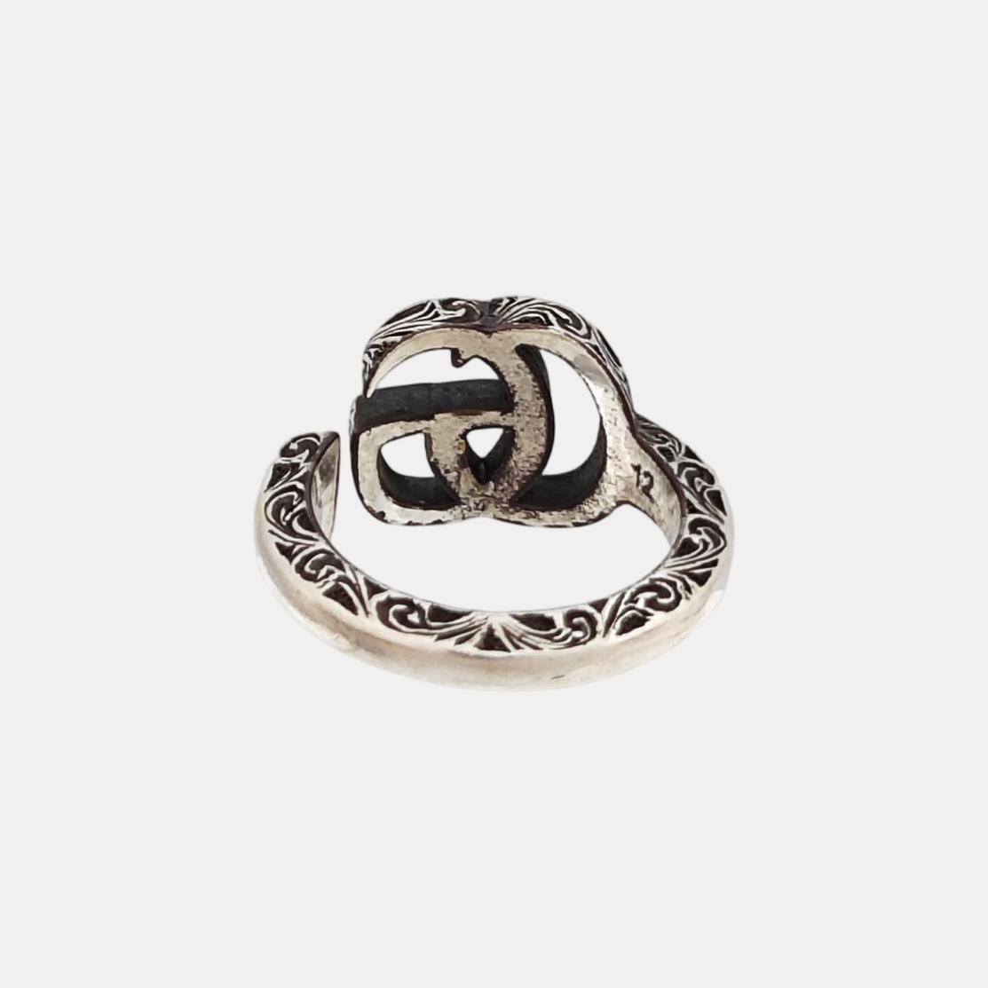GG Running 925 Sterling Silver Ring EU 50