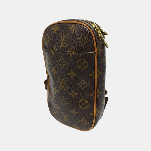 GANGE Monogram Coated Canvas Brown