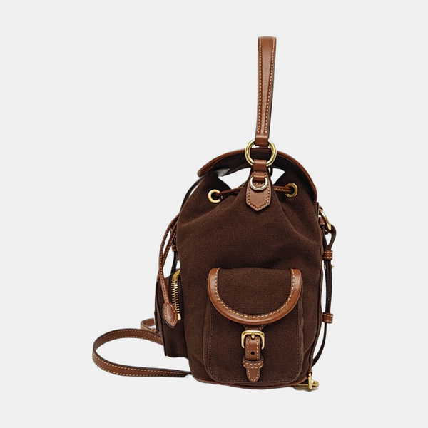 Fabric Backpack Brown