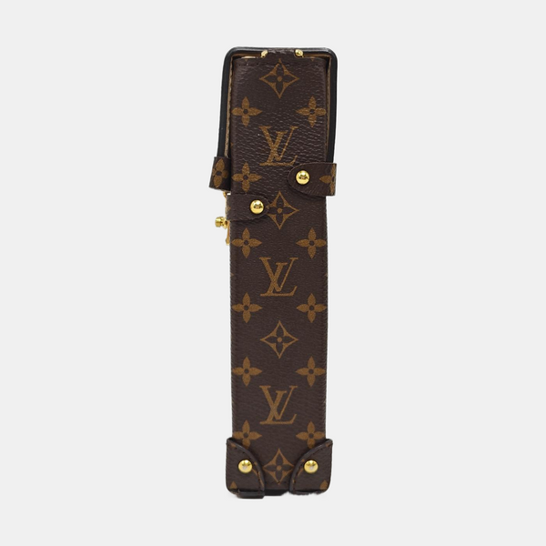 TRUNK Monogram Coated Canvas Brown