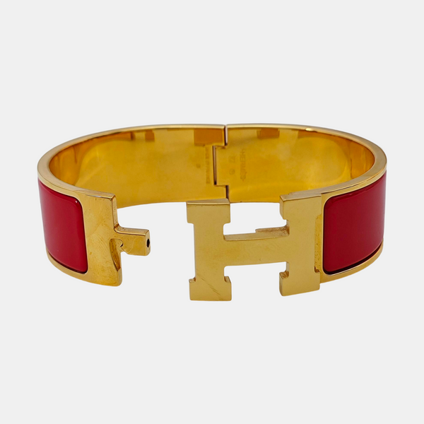 Clic Clac H Metal Red Bangle
