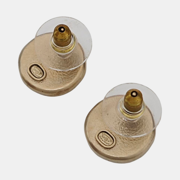 Metal Gold Stud Earrings