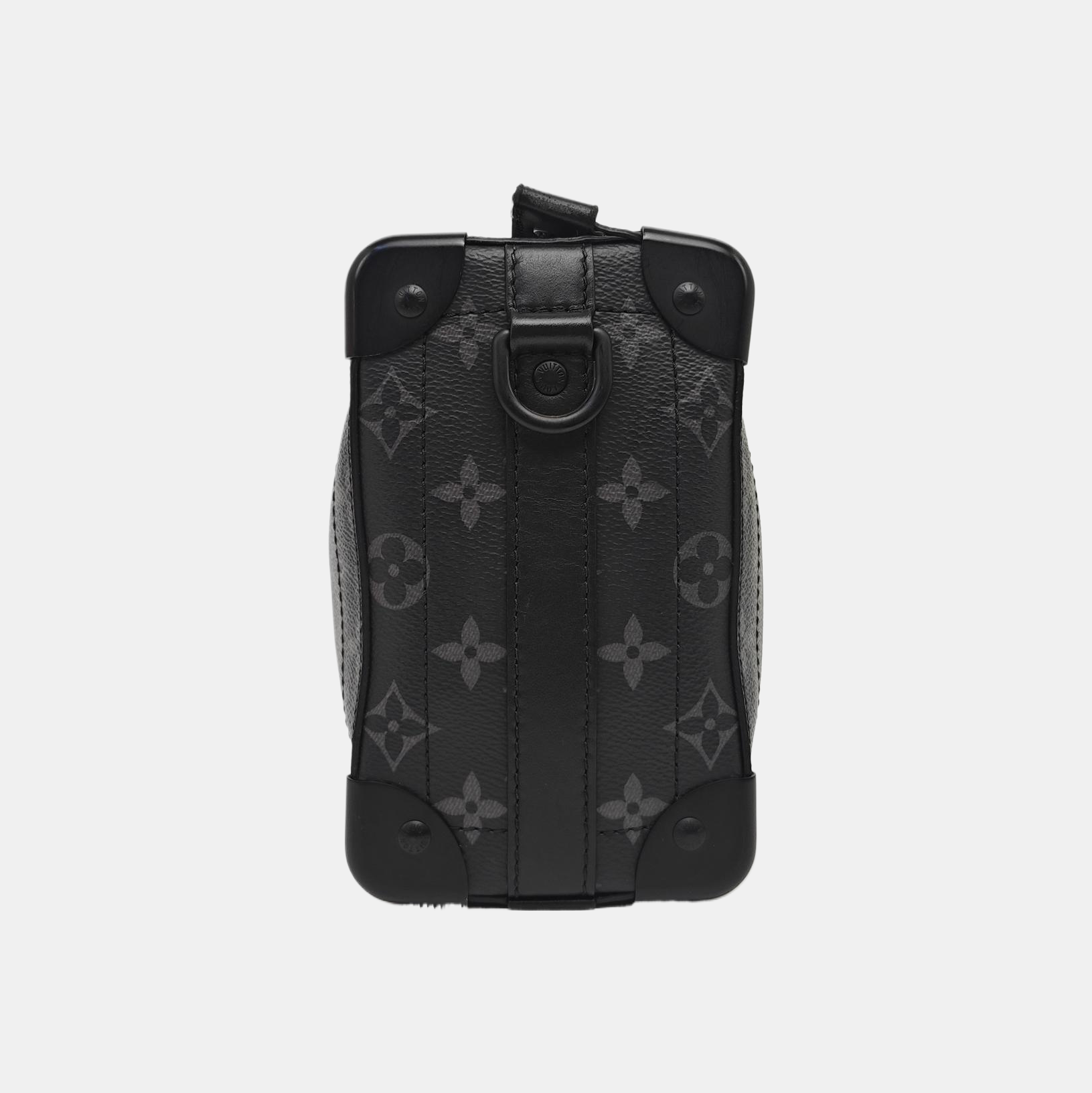 Monogram Coated Canvas Shoulder Bag Black