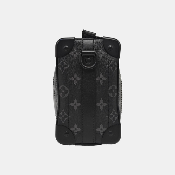 Monogram Coated Canvas Shoulder Bag Black