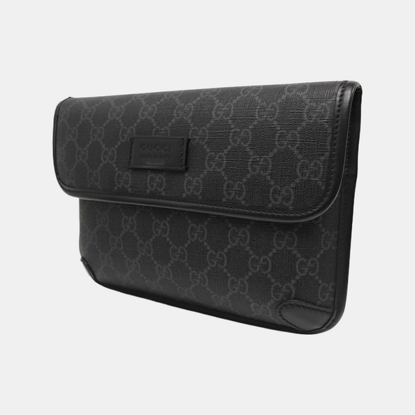 Neo Vintage Monogram Coated Canvas Black