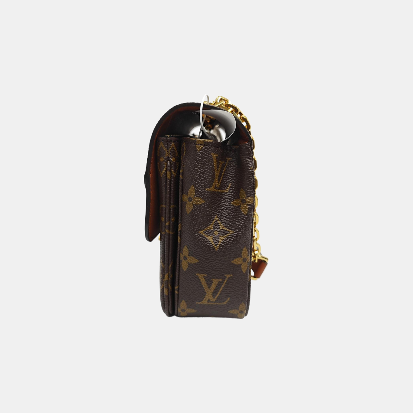MARCEAU Monogram Coated Canvas Brown