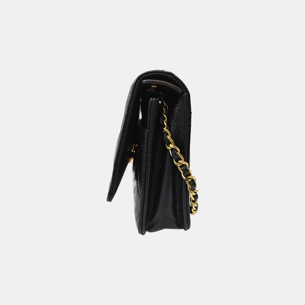WOC Quilted Grained Calfskin Black