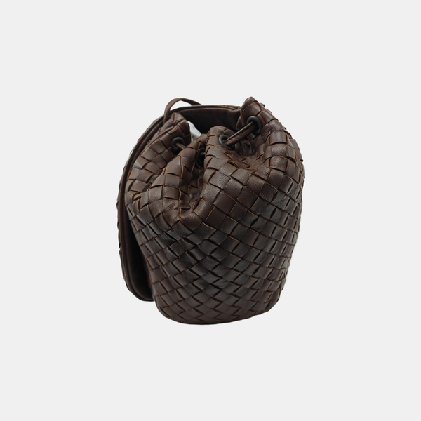 Calfskin Shoulder Bag Brown