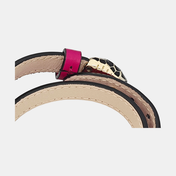 SERPENTI Leather Red Bracelet