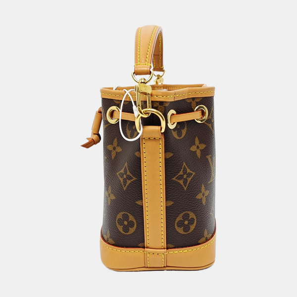 NOÉ Nano Monogram Coated Canvas Brown