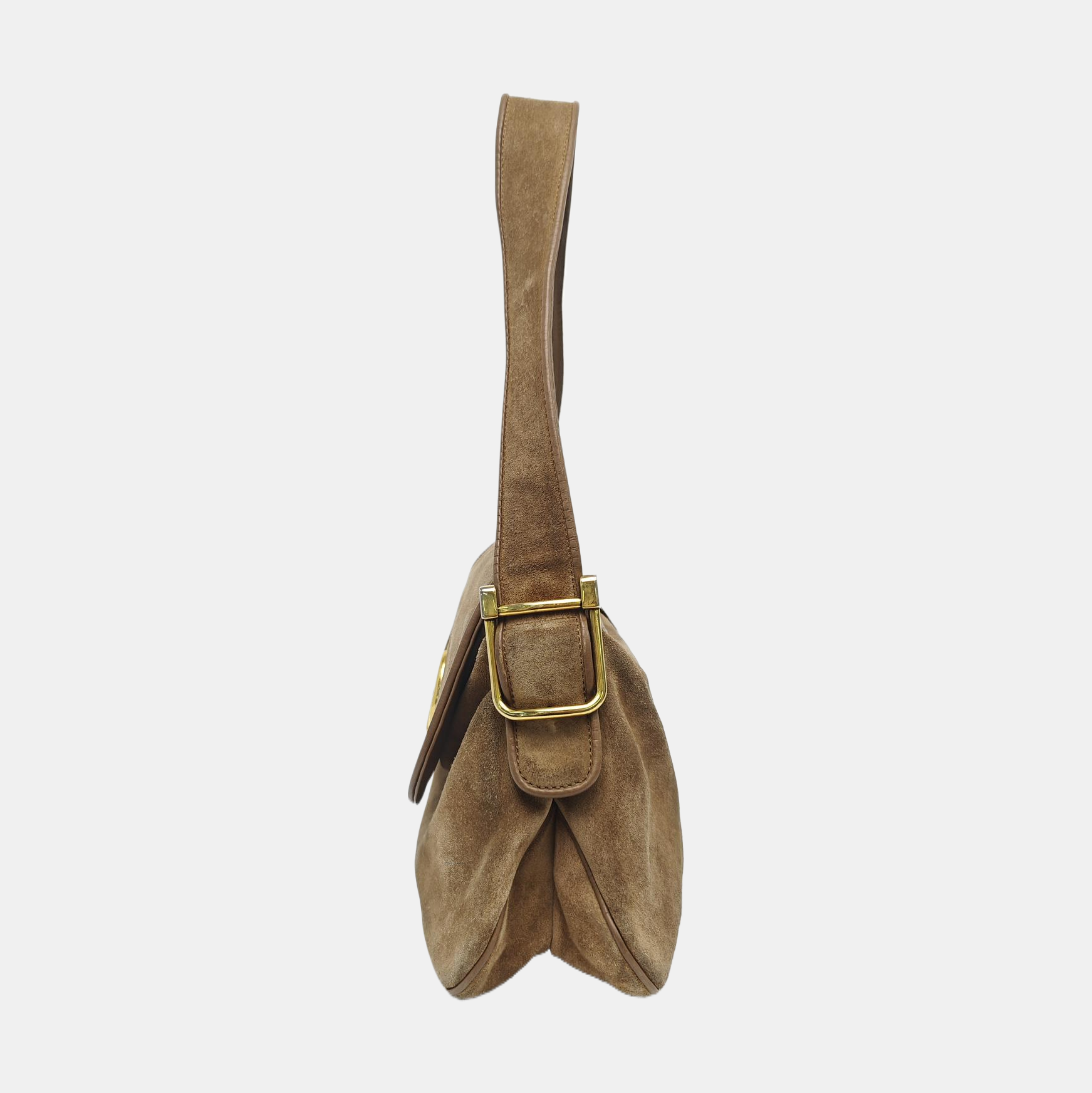 Suede Shoulder Bag Brown
