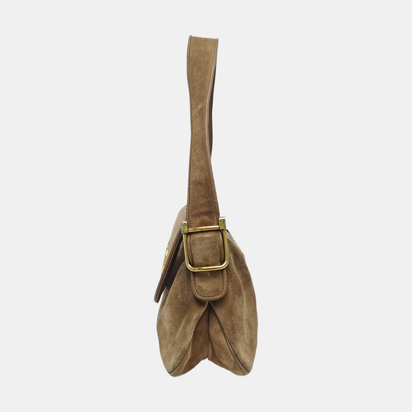 Suede Shoulder Bag Brown