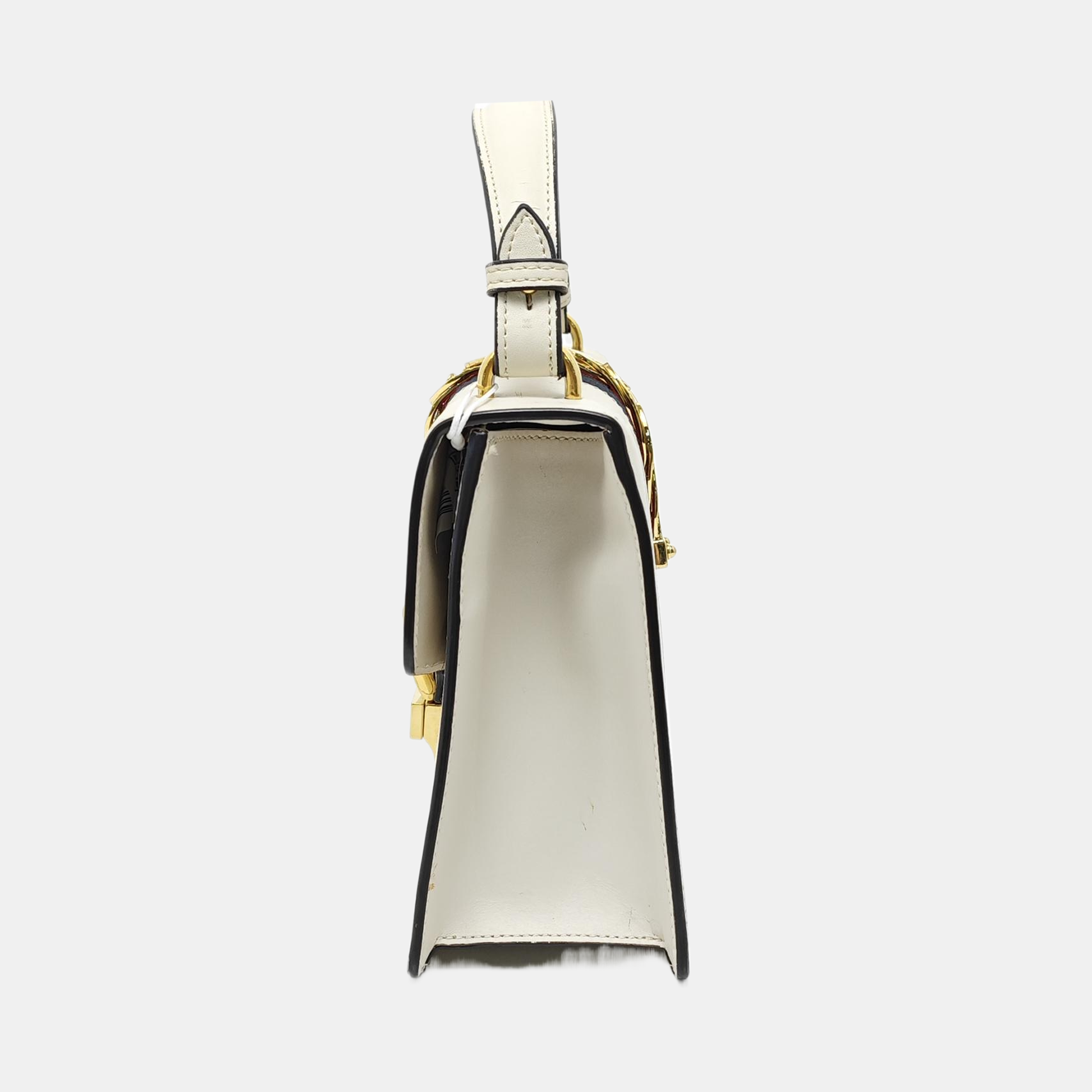 Sylvie Small Calfskin White
