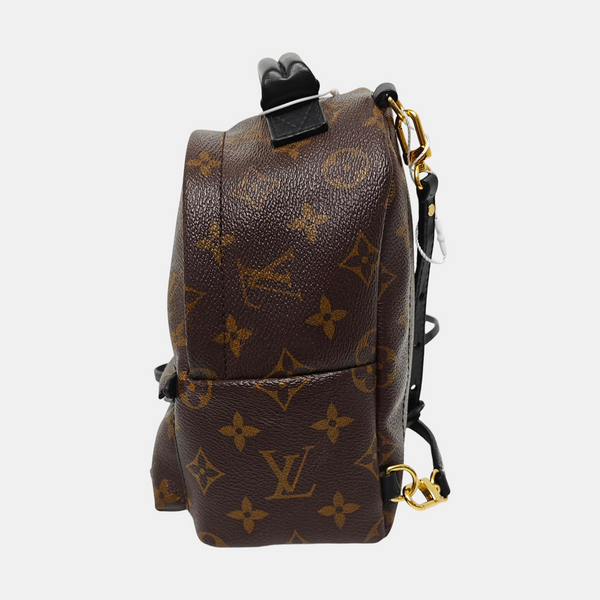 PALM SPRINGS Mini Monogram Coated Canvas Brown