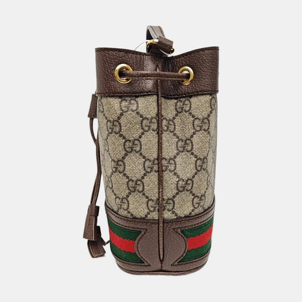 Ophidia Mini Monogram Coated Canvas Beige
