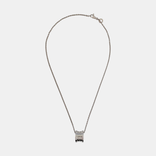 B.ZERO1 18k White Gold Silver Necklace