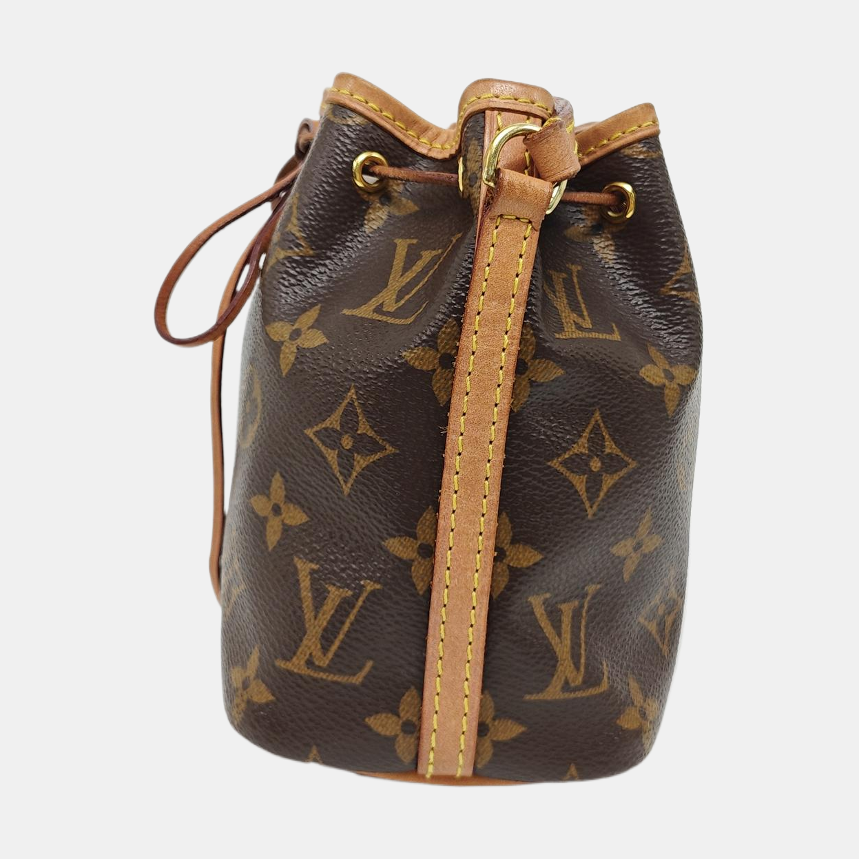 NÉONOÉ Nano Monogram Coated Canvas Brown