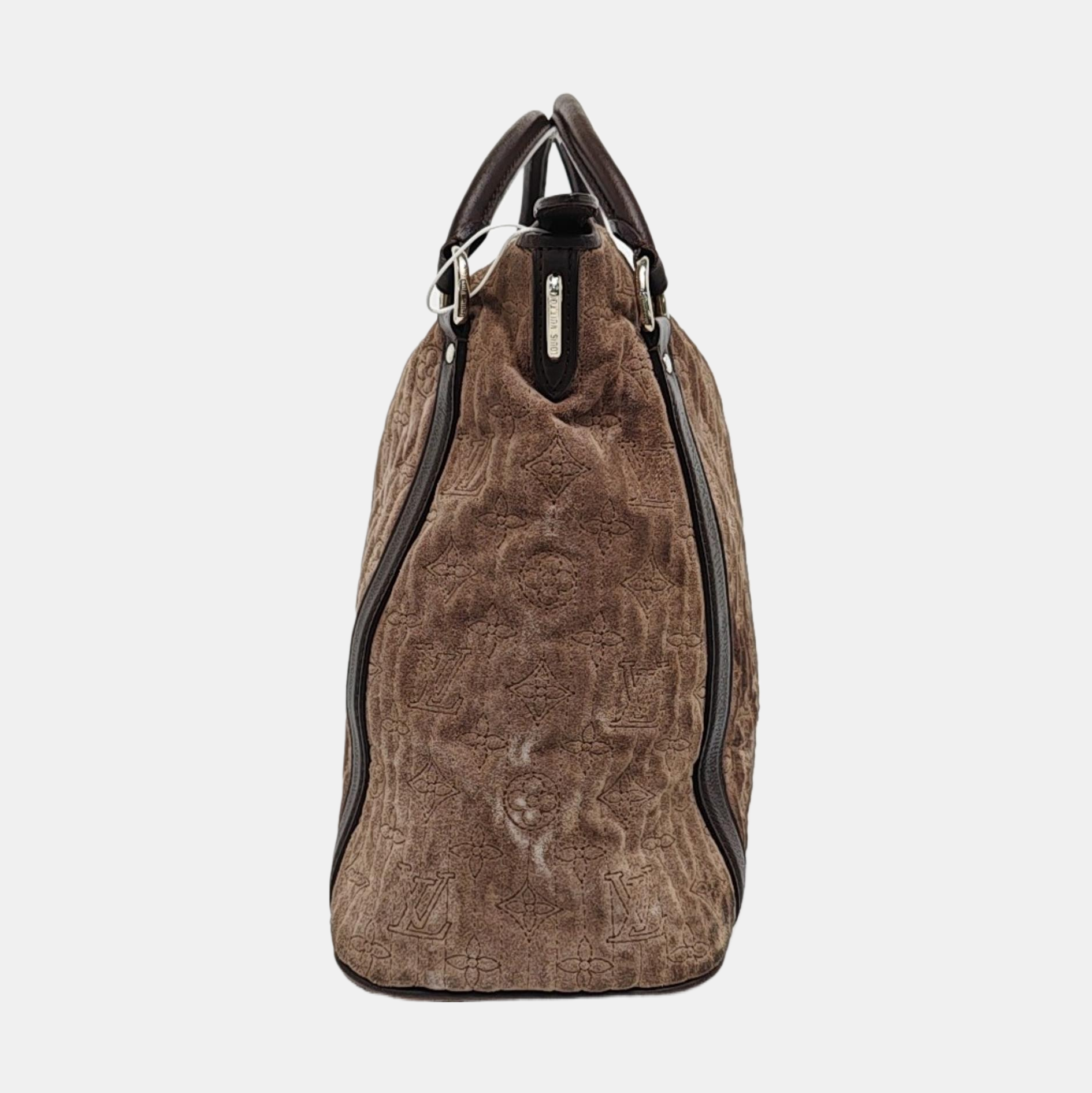ANTHEIA IXIA Quilted Suede Gray