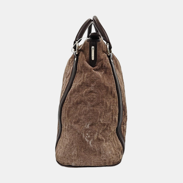 ANTHEIA IXIA Quilted Suede Gray