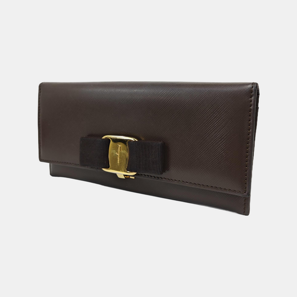 Ginny Calfskin Brown Wallet