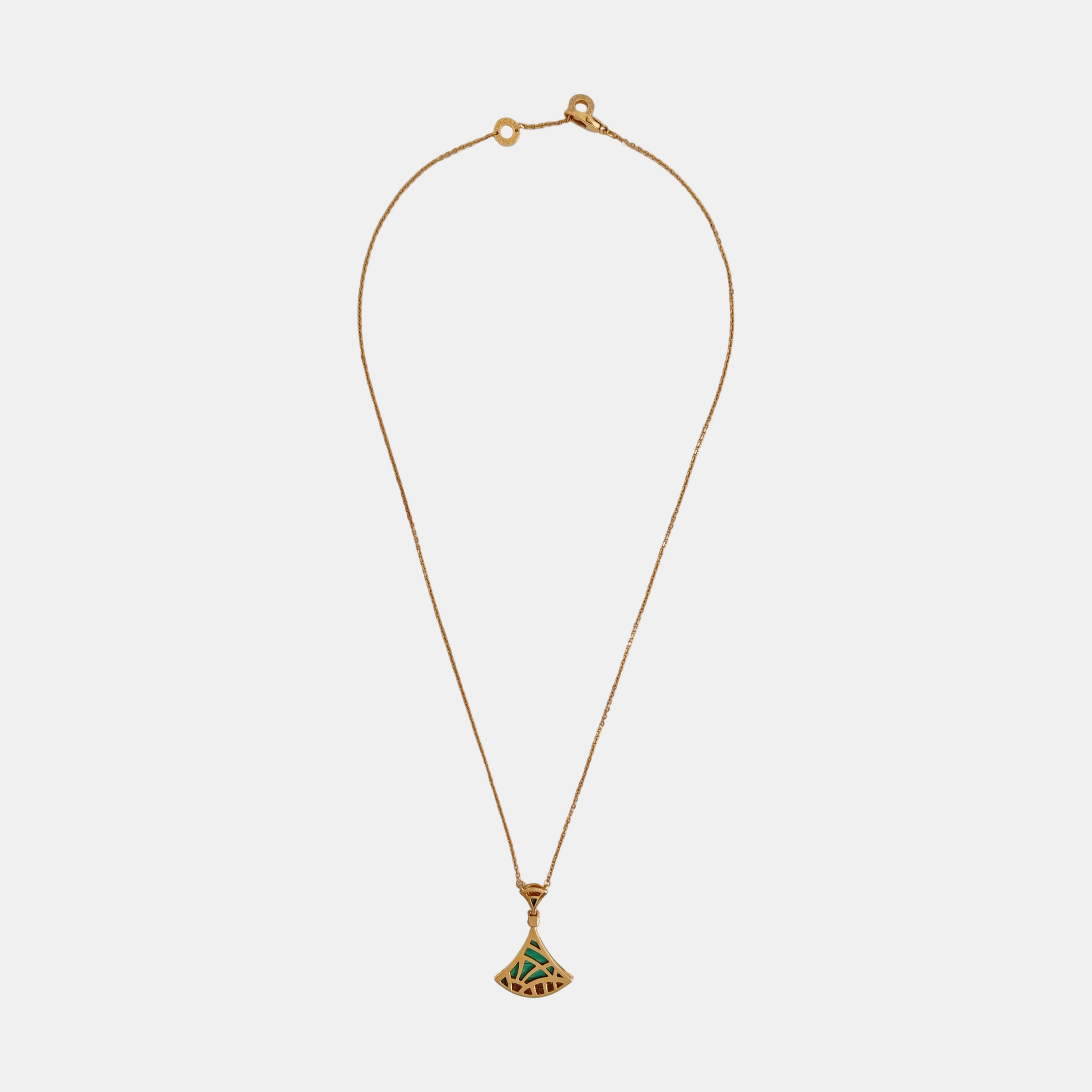 DIVAS' DREAM 18k Rose Gold Green Necklace